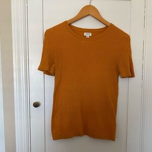 J Crew Factory mustard short sleeve shirt
